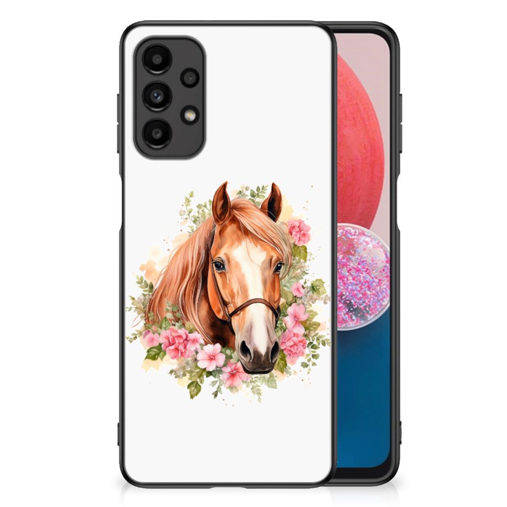 Dierenprint Telefoonhoesje voor Samsung Galaxy A13 4G Paard B2C Telecom