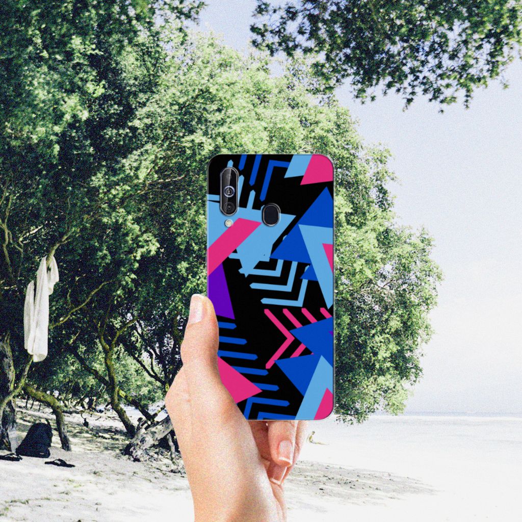 Samsung Galaxy A60 TPU Hoesje Funky Triangle