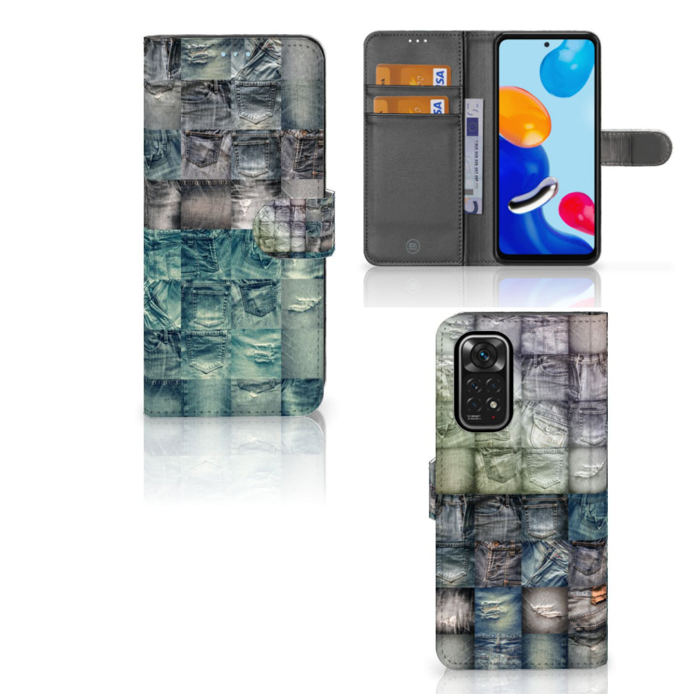 Wallet Case met Pasjes Xiaomi Redmi Note 11/11S Spijkerbroeken