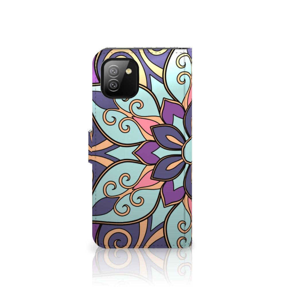 Samsung Galaxy A03 Hoesje Purple Flower