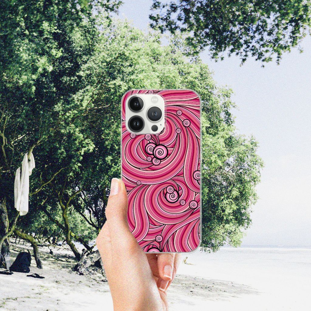 iPhone 13 Pro Max Hoesje maken Swirl Pink B2C Telecom