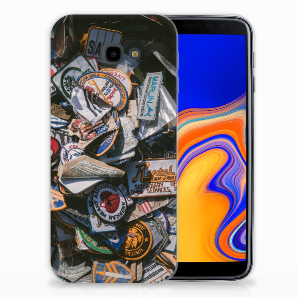 Samsung Galaxy J4 Plus (2018) Siliconen Hoesje met foto Badges