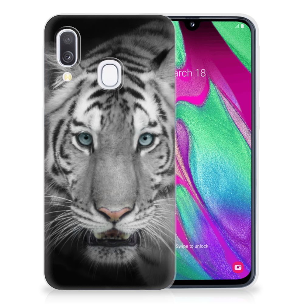 Samsung Galaxy A40 TPU Hoesje Tijger