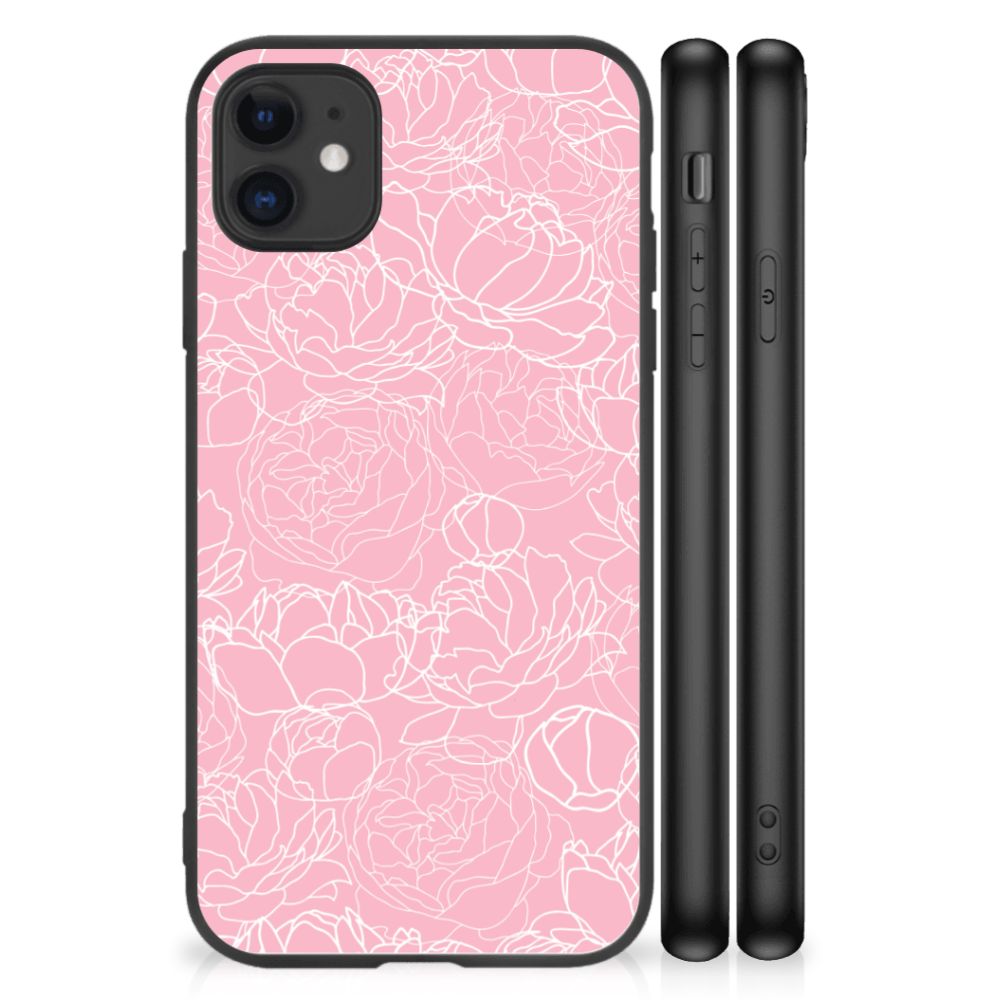 iPhone 11 Bloemen Hoesje White Flowers B2C Telecom