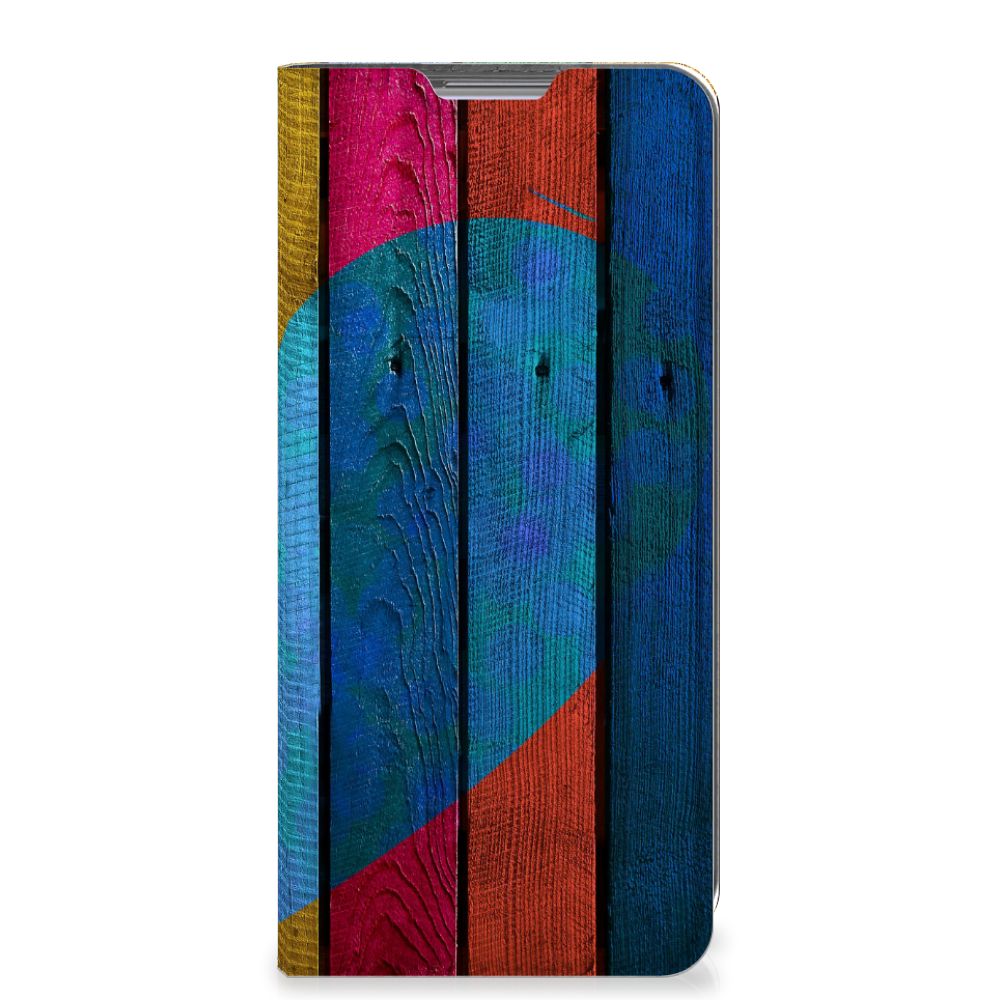 Xiaomi 12 | 12X Book Wallet Case Wood Heart - Cadeau voor je Vriend - B2C Telecom