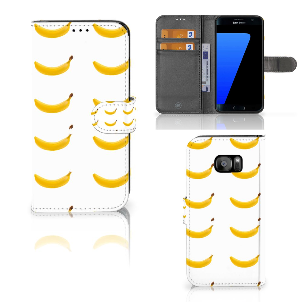 Samsung Galaxy S7 Edge Book Cover Banana