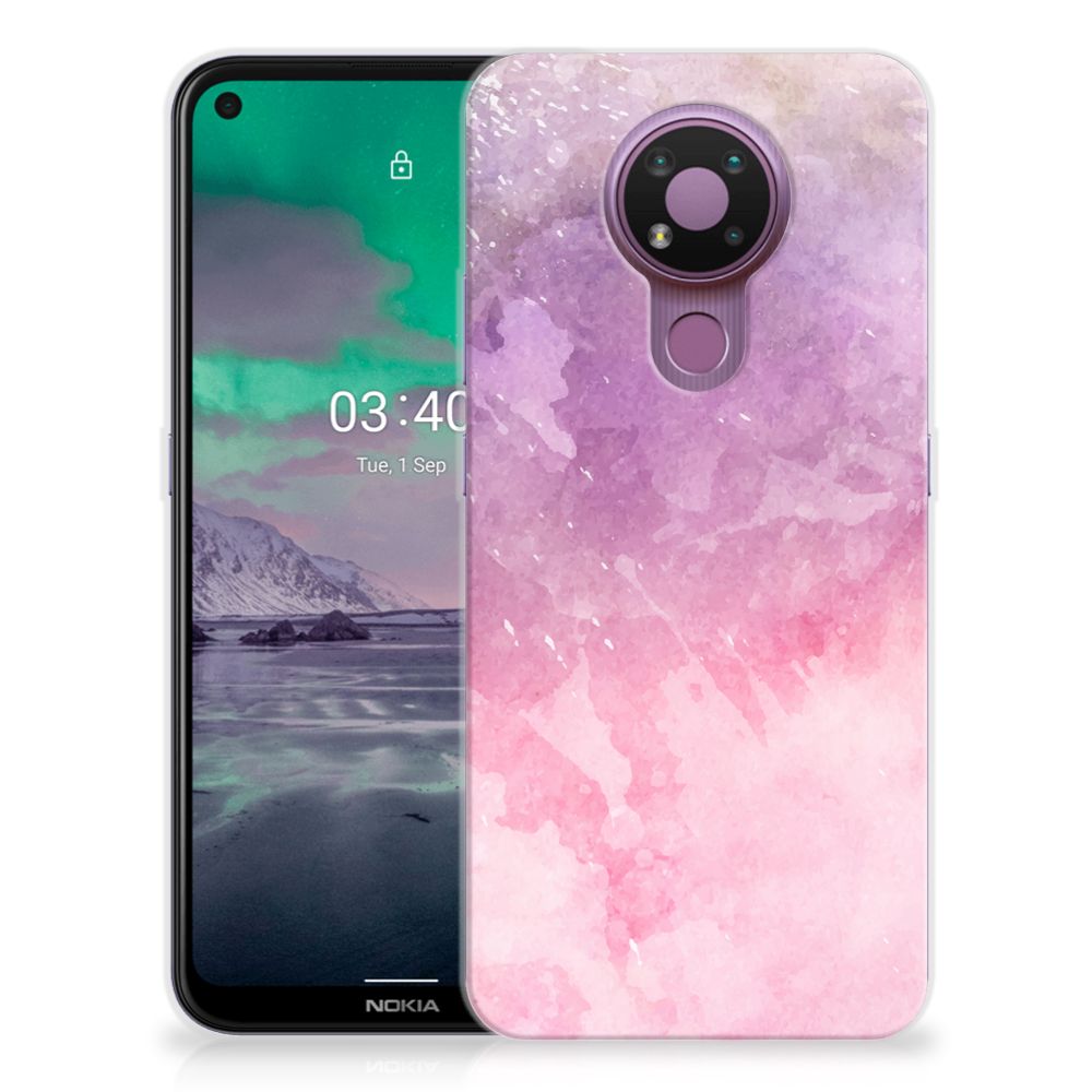 Hoesje maken Nokia 3.4 Pink Purple Paint