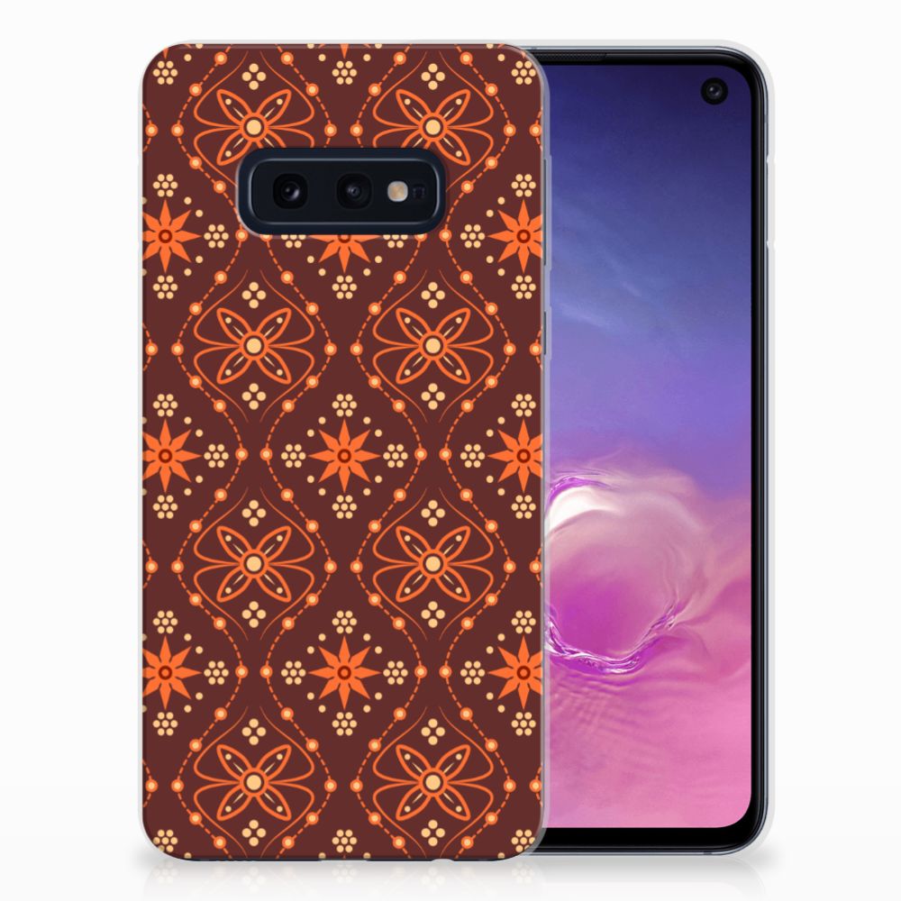 Samsung Galaxy S10e TPU bumper Batik Brown