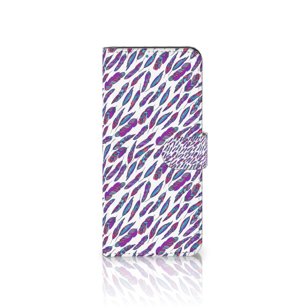 Samsung Galaxy A73 5G Telefoon Hoesje Feathers Color