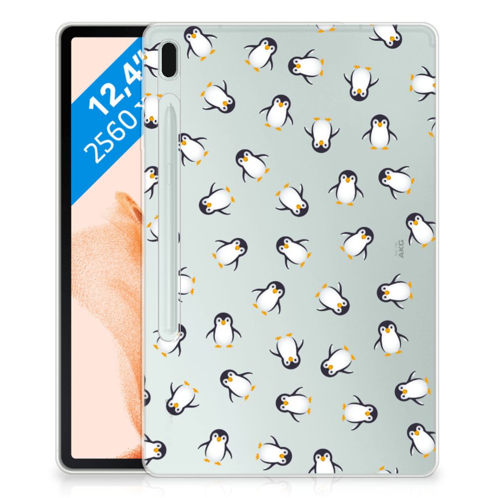 Hippe Hoes voor Samsung Galaxy Tab S7FE Pinguïn - B2C Telecom