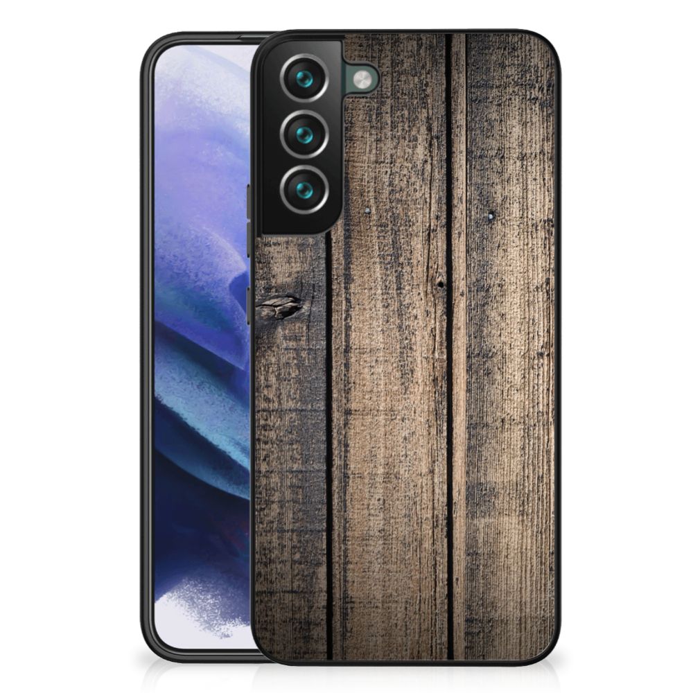 Samsung Galaxy S22 Plus Houten Print Telefoonhoesje Steigerhout