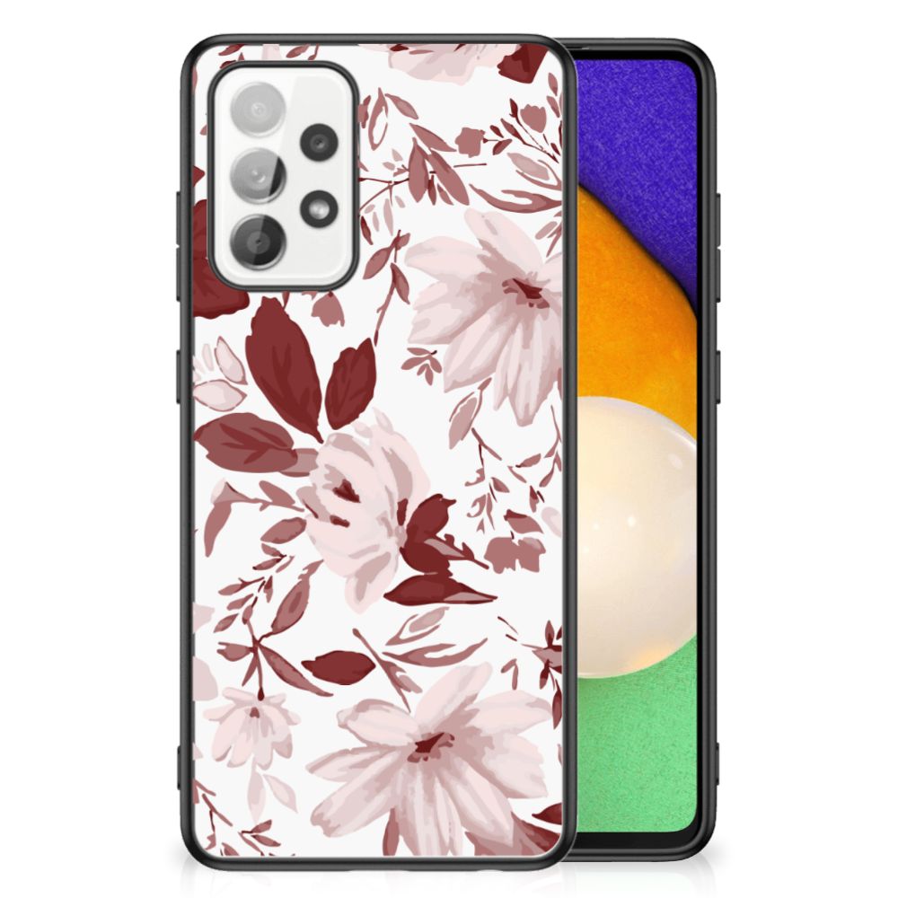 Kleurrijke Telefoonhoesje Samsung Galaxy A52 | A52s (5G/4G) Watercolor Flowers