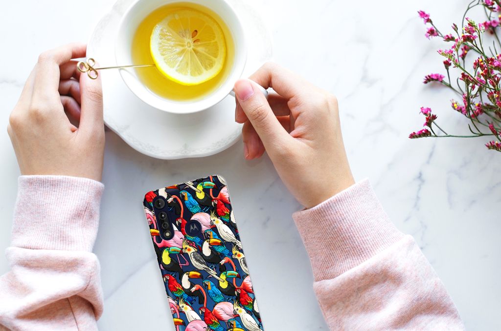 Motorola Moto G8 Power Lite TPU Hoesje Birds B2C Telecom
