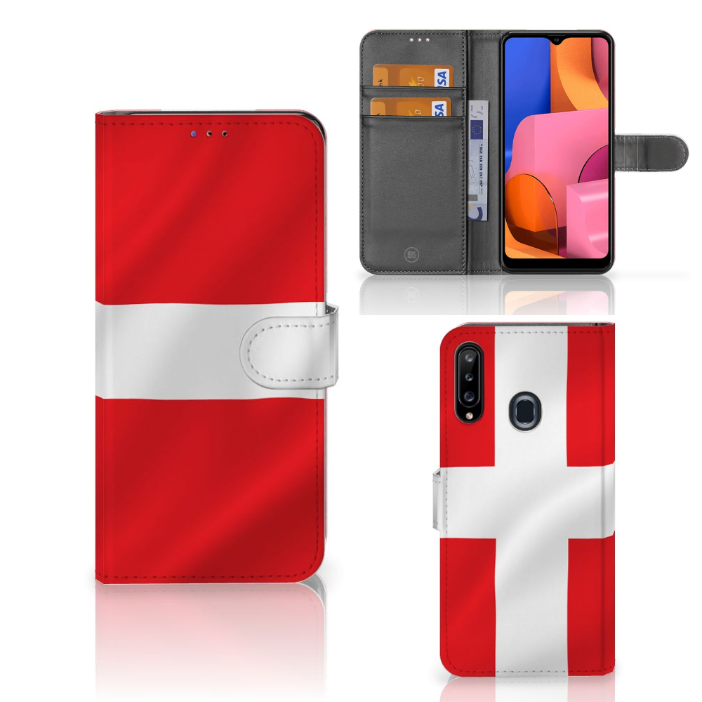 Samsung Galaxy A20s Bookstyle Case Denemarken