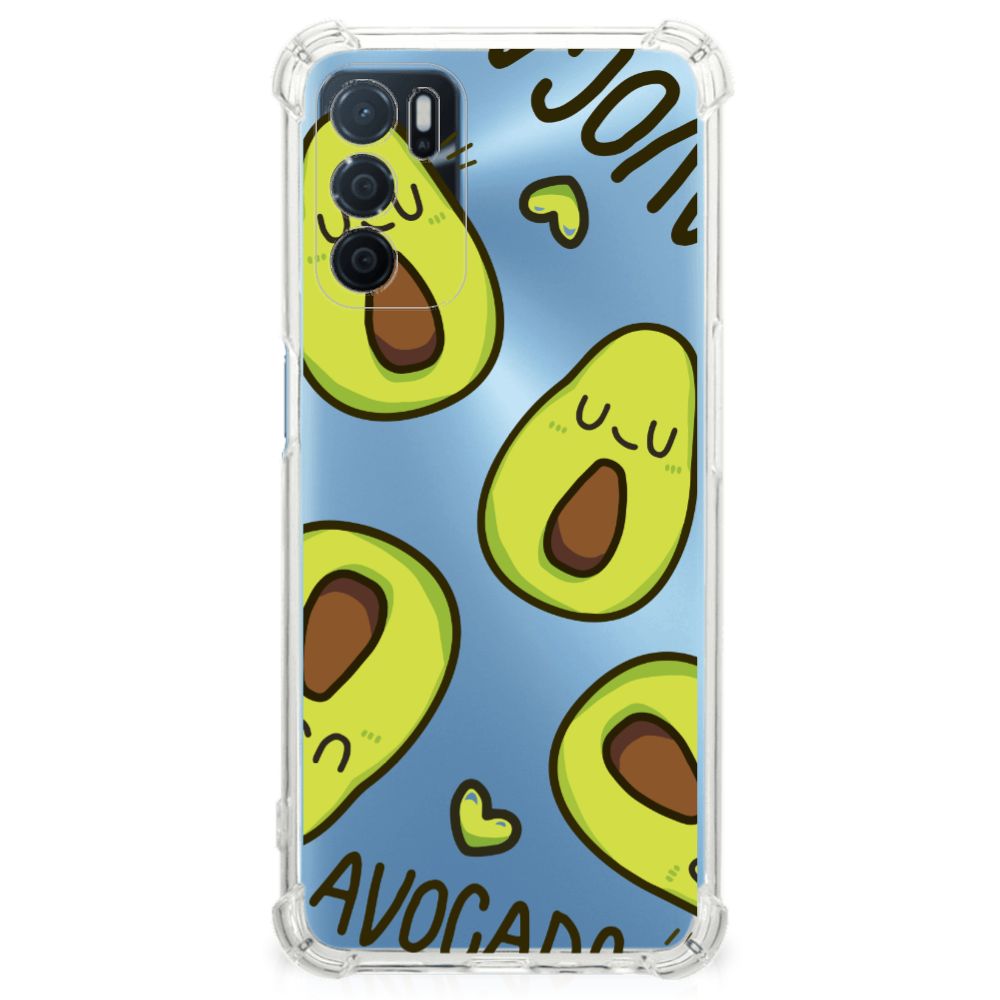 OPPO A16 | A16s | A54s Stevig Bumper Hoesje Avocado Singing