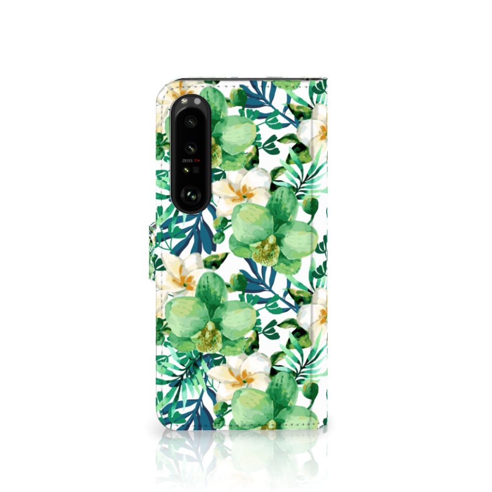 Sony Xperia 1 IV Hoesje Orchidee Groen