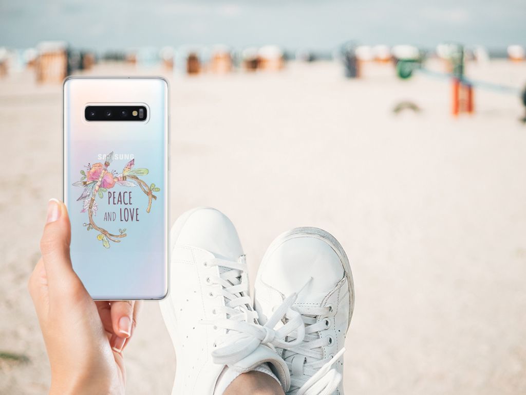 Samsung Galaxy S10 Plus Telefoonhoesje met Naam Boho Text