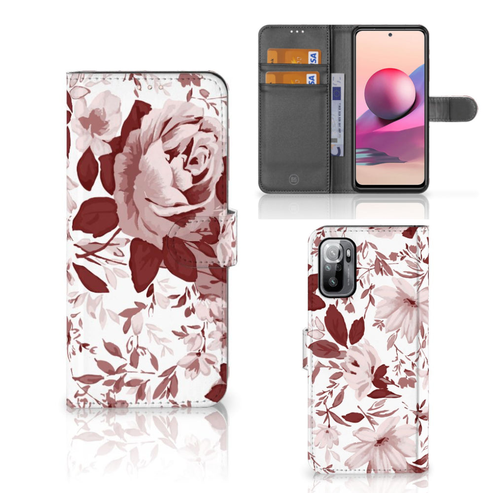 Hoesje Xiaomi Redmi Note 10/10T 5G | Poco M3 Pro Watercolor Flowers