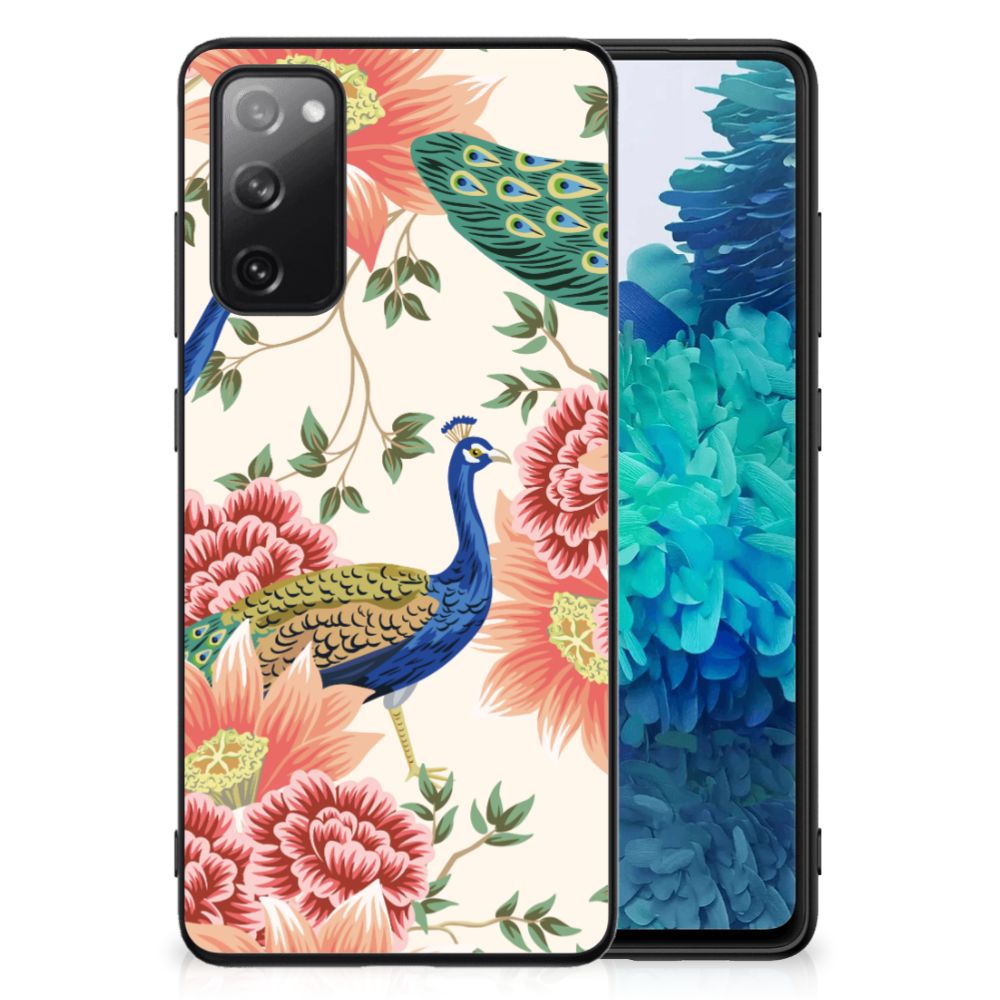 Dierenprint Telefoonhoesje voor Samsung Galaxy S20 FE Pink Peacock B2C Telecom