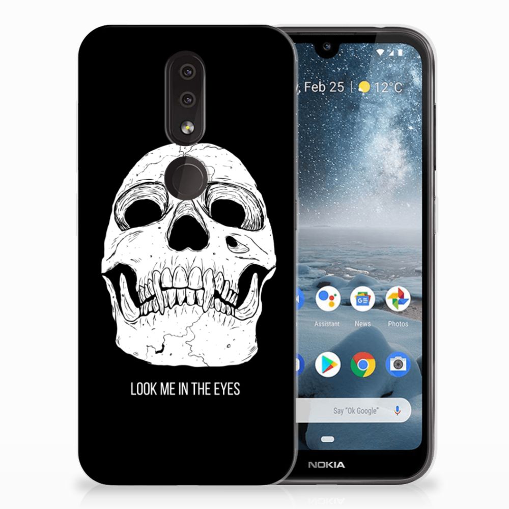 Silicone Back Case Nokia 4.2 Skull Eyes