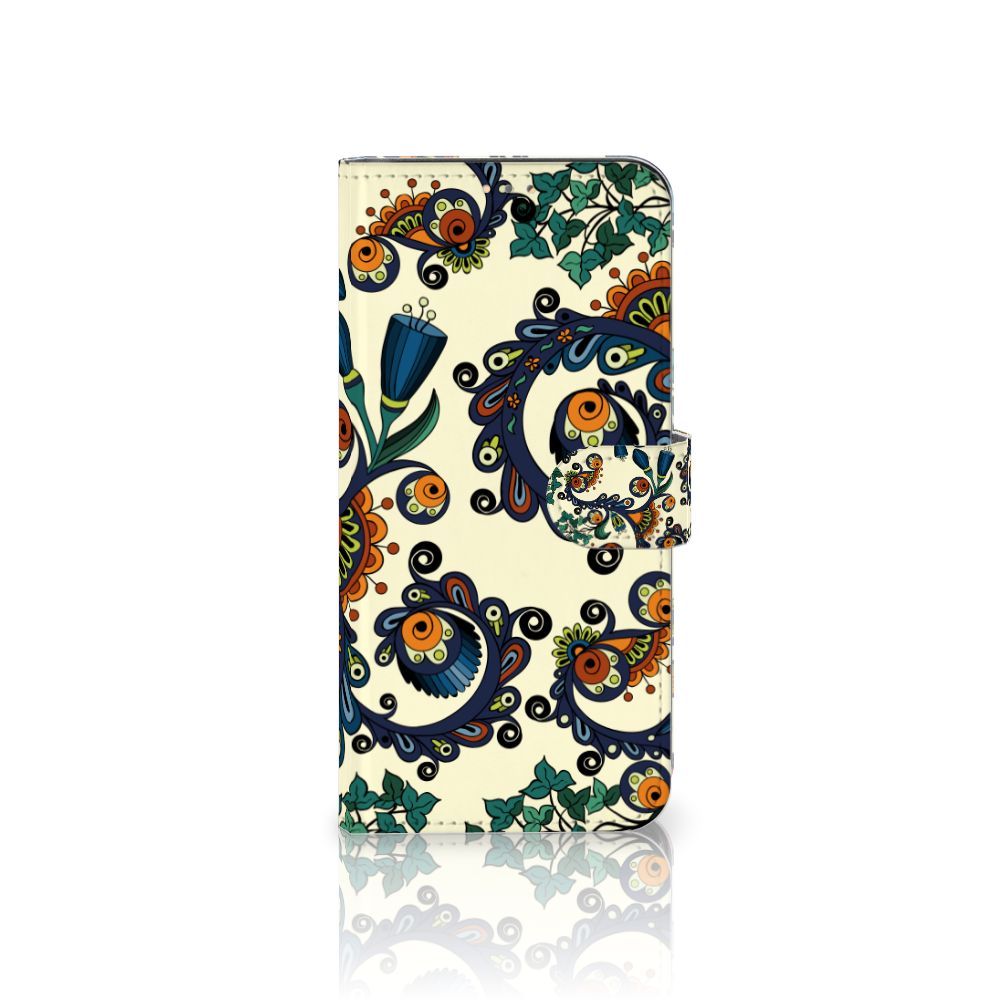 Wallet Case OPPO A15 Barok Flower