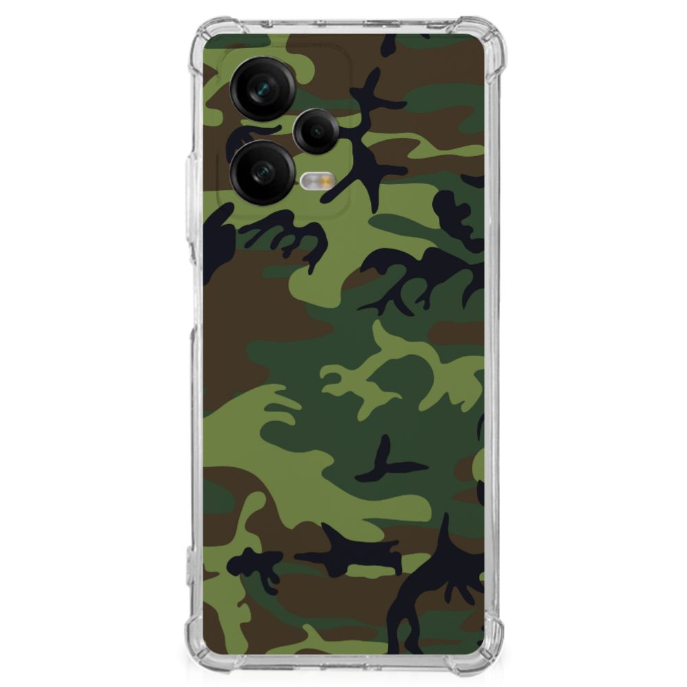 Xiaomi Redmi Note 12 Pro Doorzichtige Silicone Hoesje Army Dark