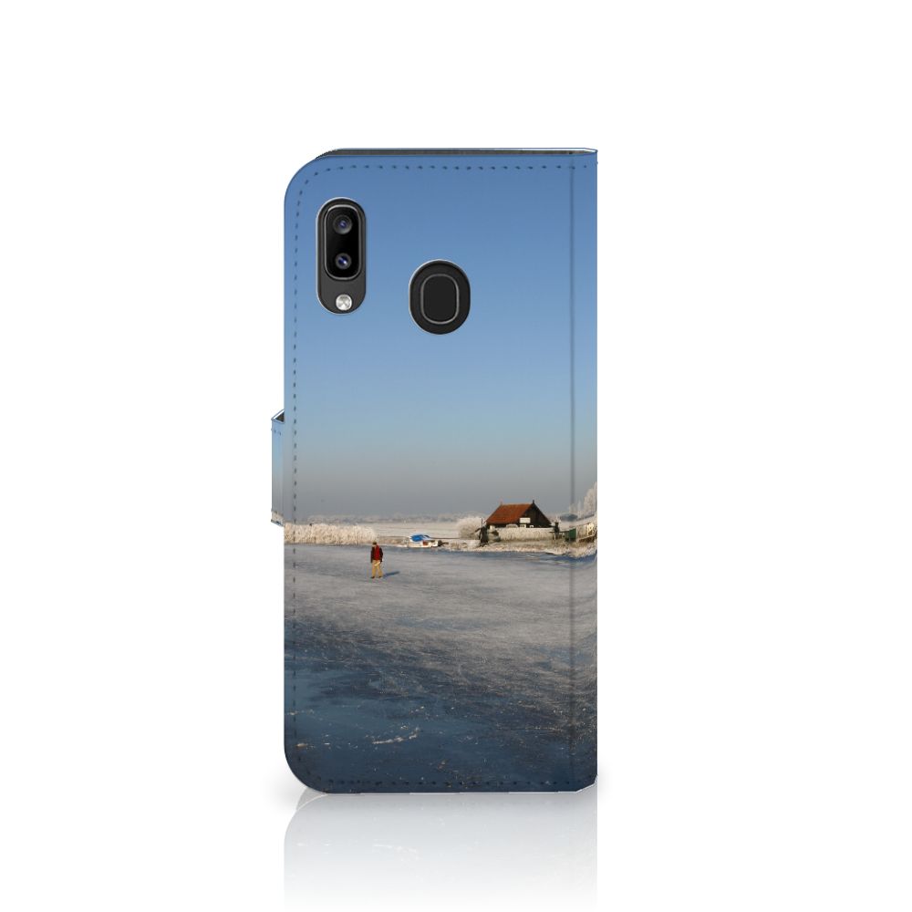 Samsung Galaxy A30 Flip Cover Schaatsers