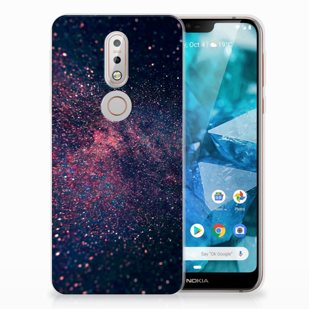 Nokia 7.1 TPU Hoesje Stars