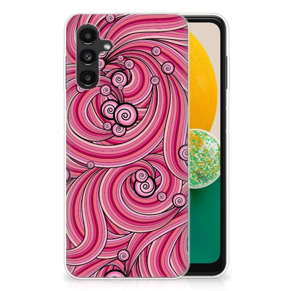 Samsung Galaxy A13 | A04s Hoesje maken Swirl Pink