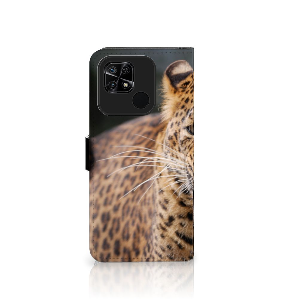 Xiaomi Redmi 10C Telefoonhoesje met Pasjes Luipaard