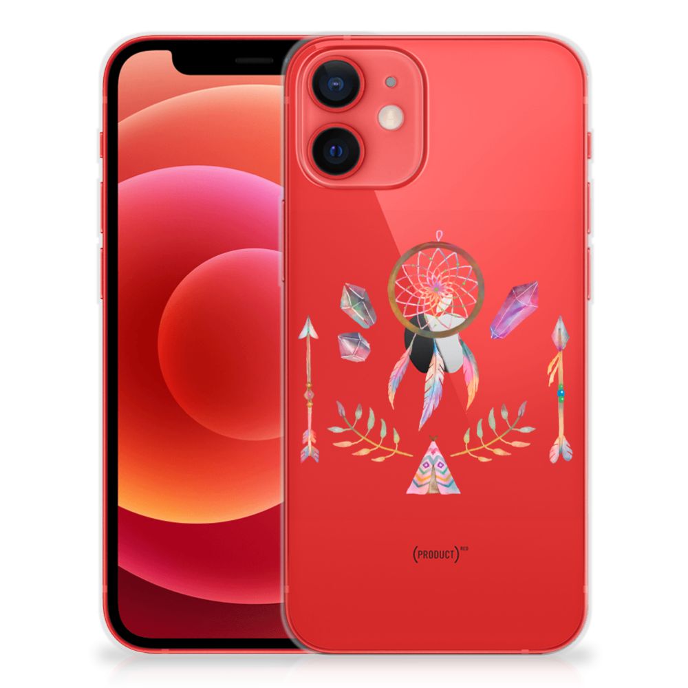 iPhone 12 Mini Telefoonhoesje met Naam Boho Dreamcatcher B2C Telecom