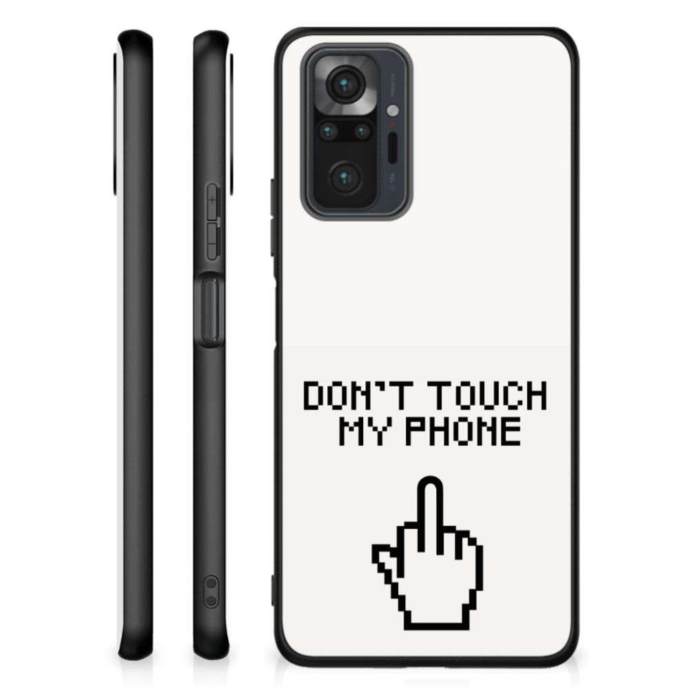 Xiaomi Redmi Note 10 Pro Telefoon Hoesje Finger Don't Touch My Phone B2C Telecom