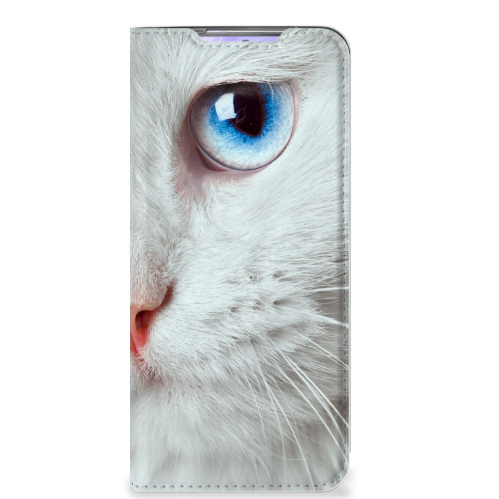 Samsung Galaxy S20 Hoesje maken Witte Kat - B2C Telecom