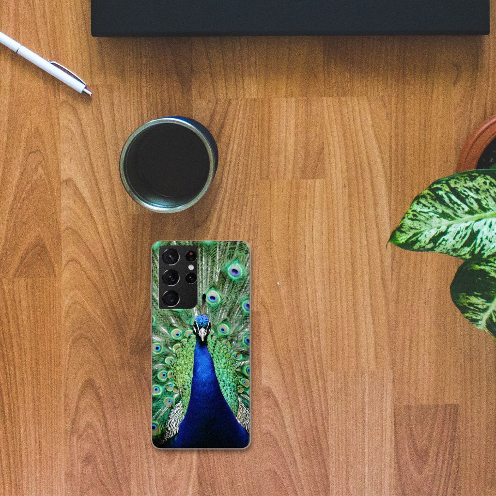 Samsung Galaxy S21 Ultra TPU Hoesje Pauw