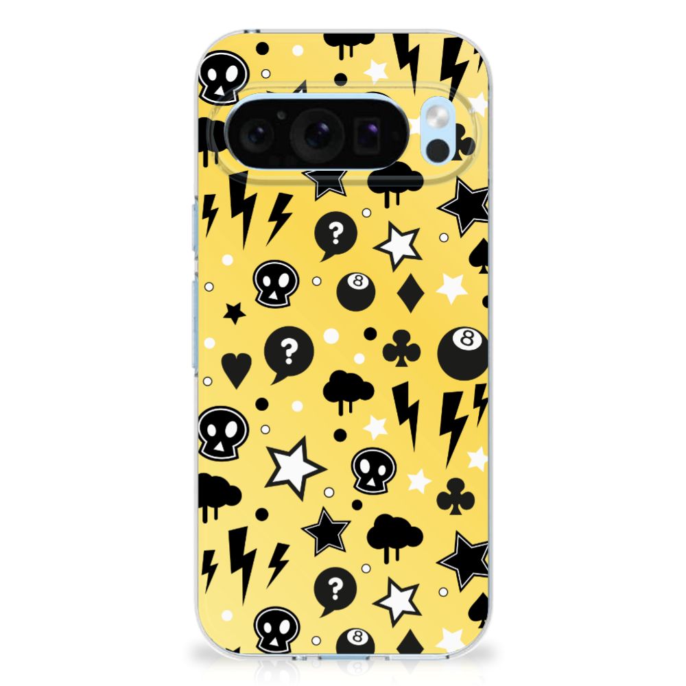 Silicone Back Case Google Pixel 9 | 9 Pro Punk Geel