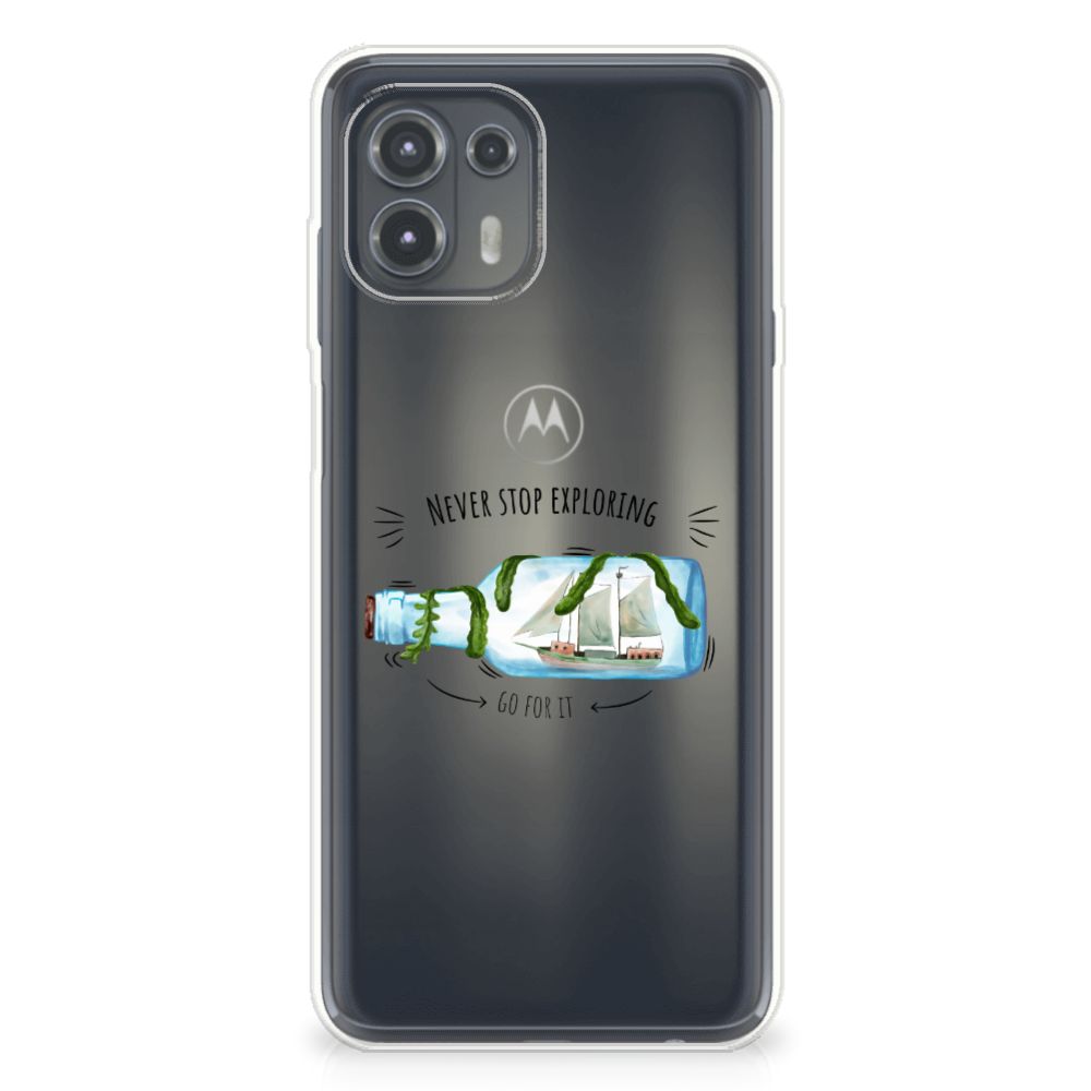 Motorola Edge 20 Lite Telefoonhoesje met Naam Boho Bottle B2C Telecom