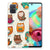 Samsung Galaxy A71 TPU Hoesje Vrolijke Uilen