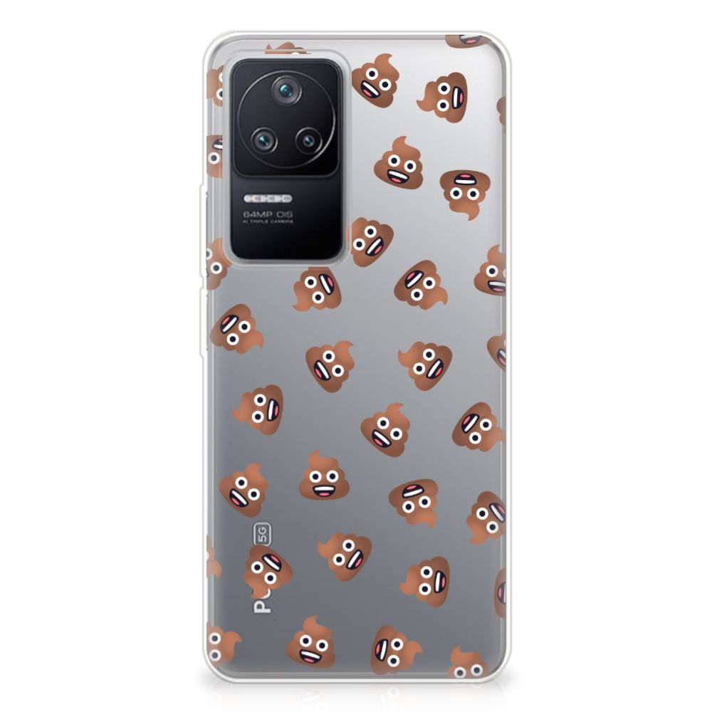 TPU bumper voor Xiaomi Poco F4 Poep Emojis