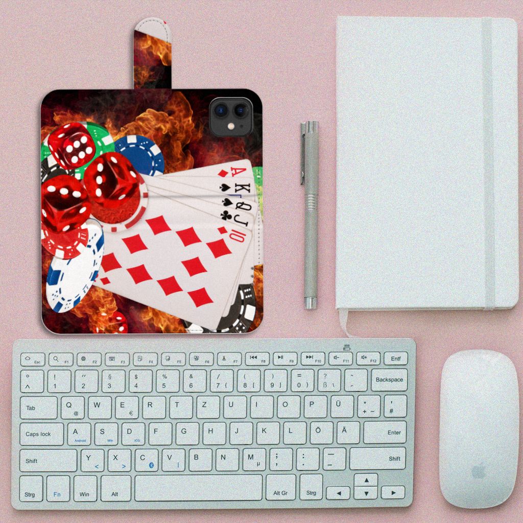 Apple iPhone 11 Wallet Case met Pasjes Casino