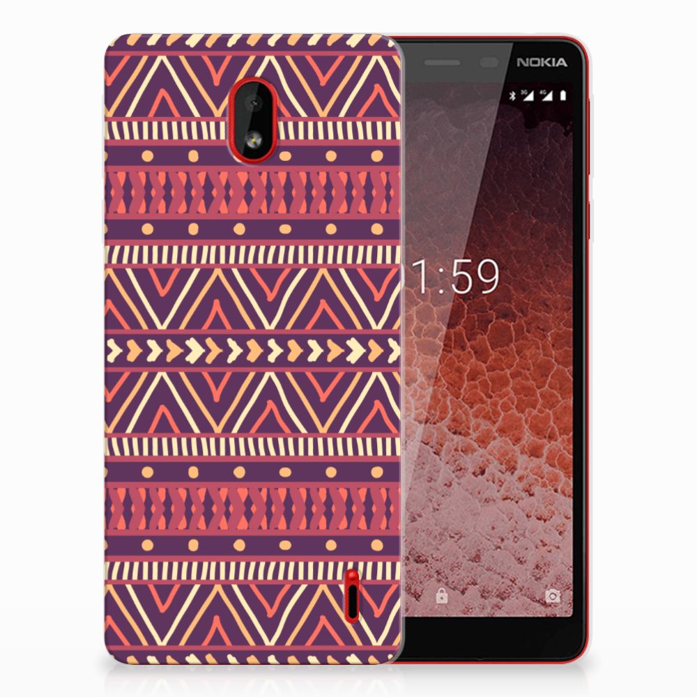 Nokia 1 Plus TPU bumper Aztec Paars