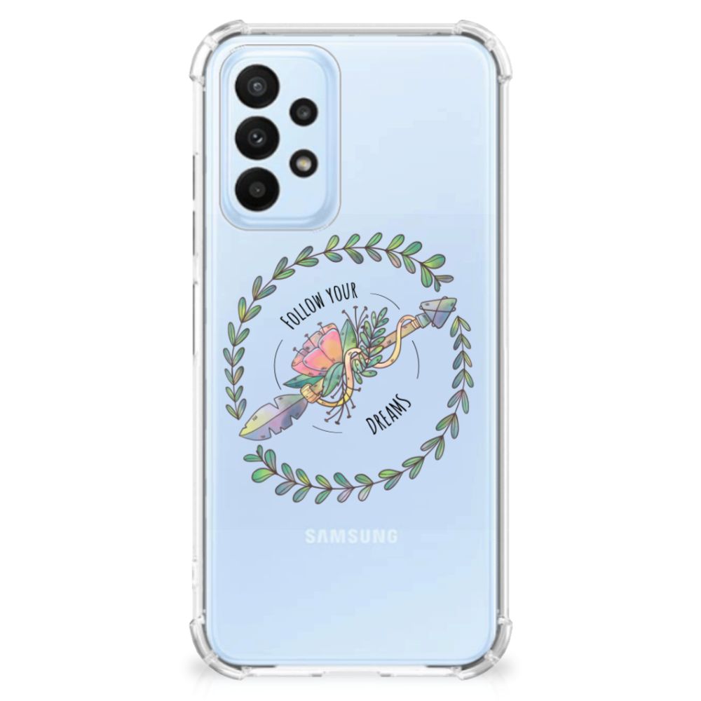 Samsung Galaxy A23 Stevig Bumper Hoesje Boho Dreams - B2C Telecom