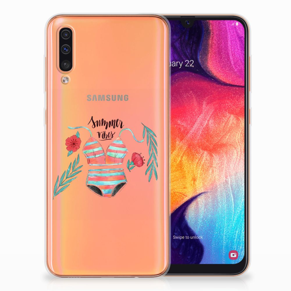 Samsung Galaxy A50 Telefoonhoesje met Naam Boho Summer