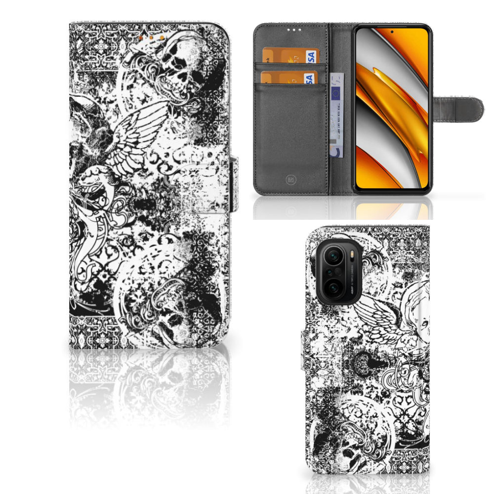 Telefoonhoesje met Naam Poco F3 | Xiaomi Mi 11i Skulls Angel