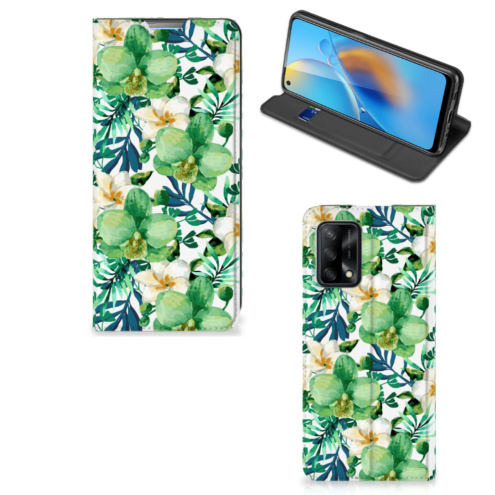 OPPO A74 4G Smart Cover Orchidee Groen - B2C Telecom