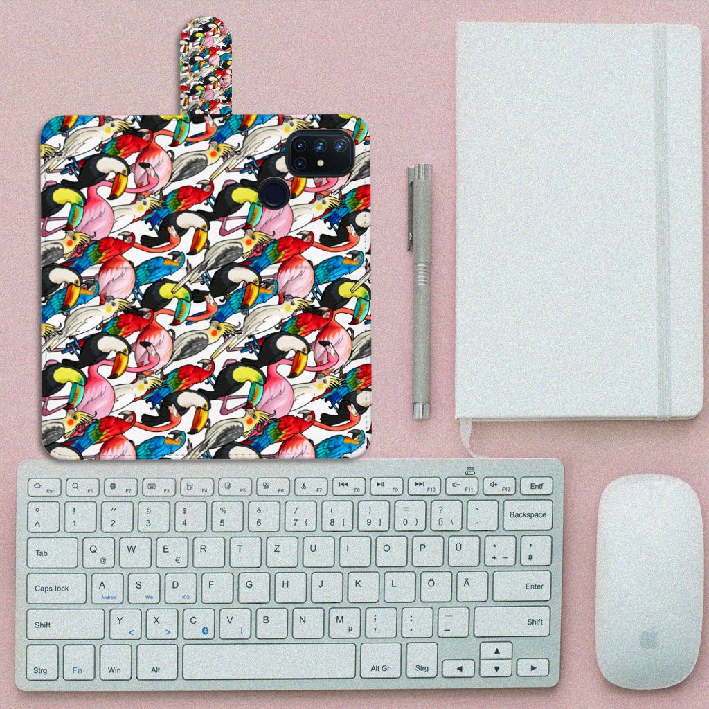 OnePlus Nord N10 Telefoonhoesje met Pasjes Birds