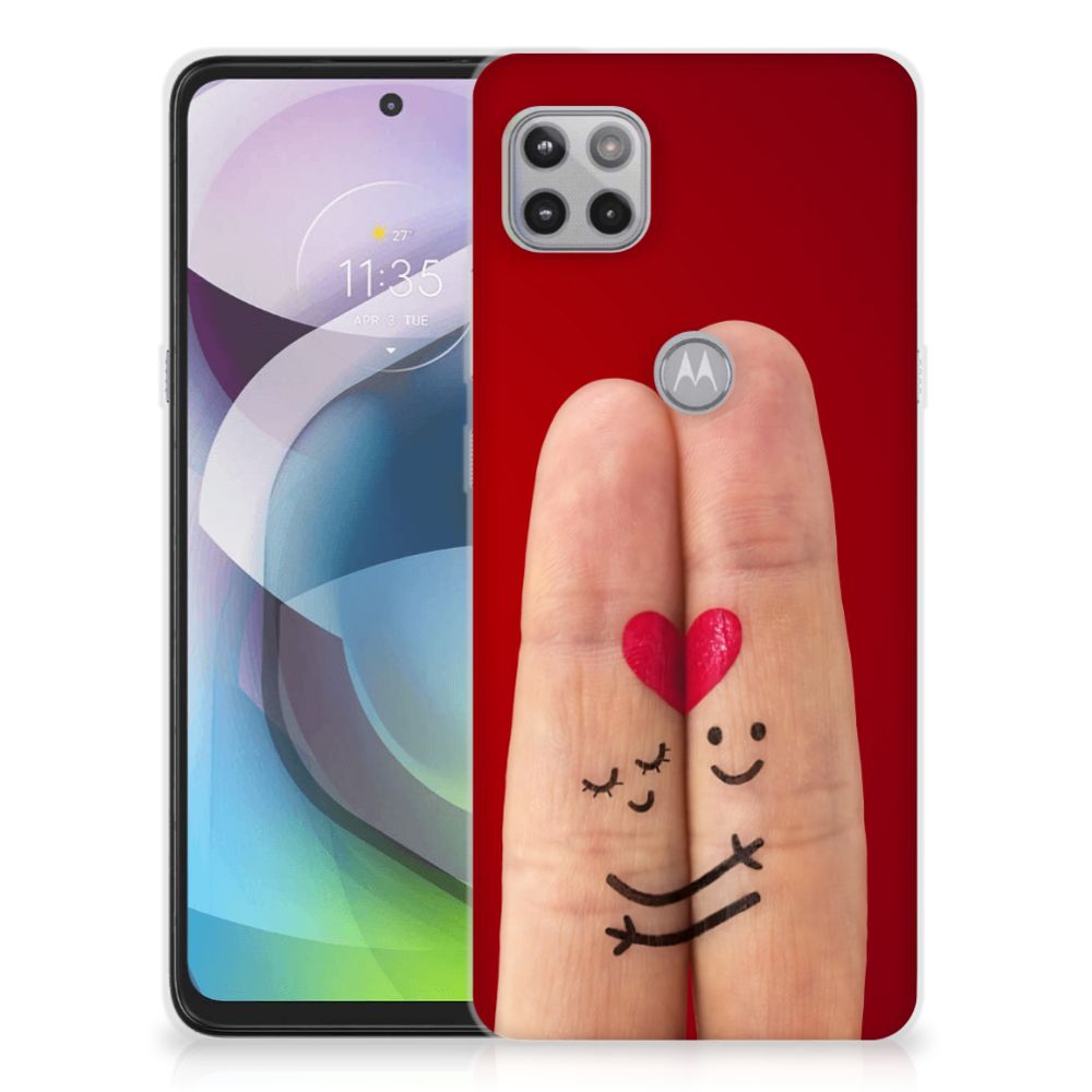 Motorola Moto G 5G Silicone Back Cover Liefde - Origineel Romantisch Cadeau B2C Telecom