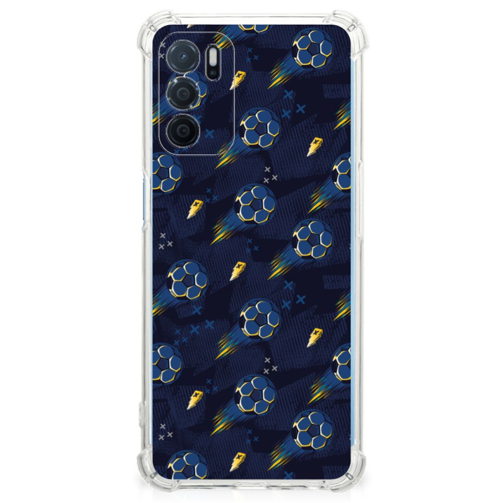 Doorzichtige Silicone Hoesje voor OPPO A16 | A16s | A54s Voetbal