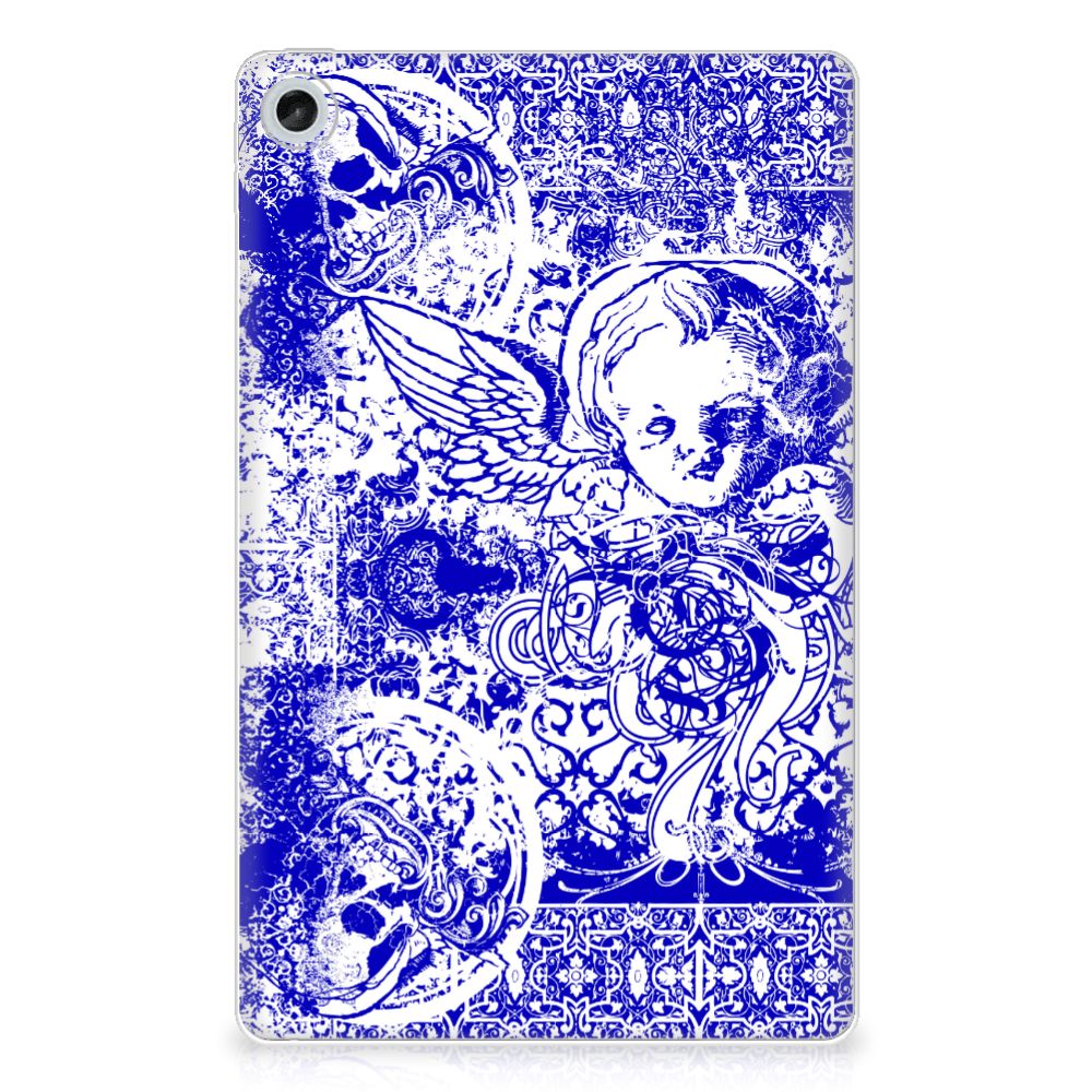 Tablet BackCover Lenovo Tab M10 Plus (3e generatie) Angel Skull Blauw - B2C Telecom