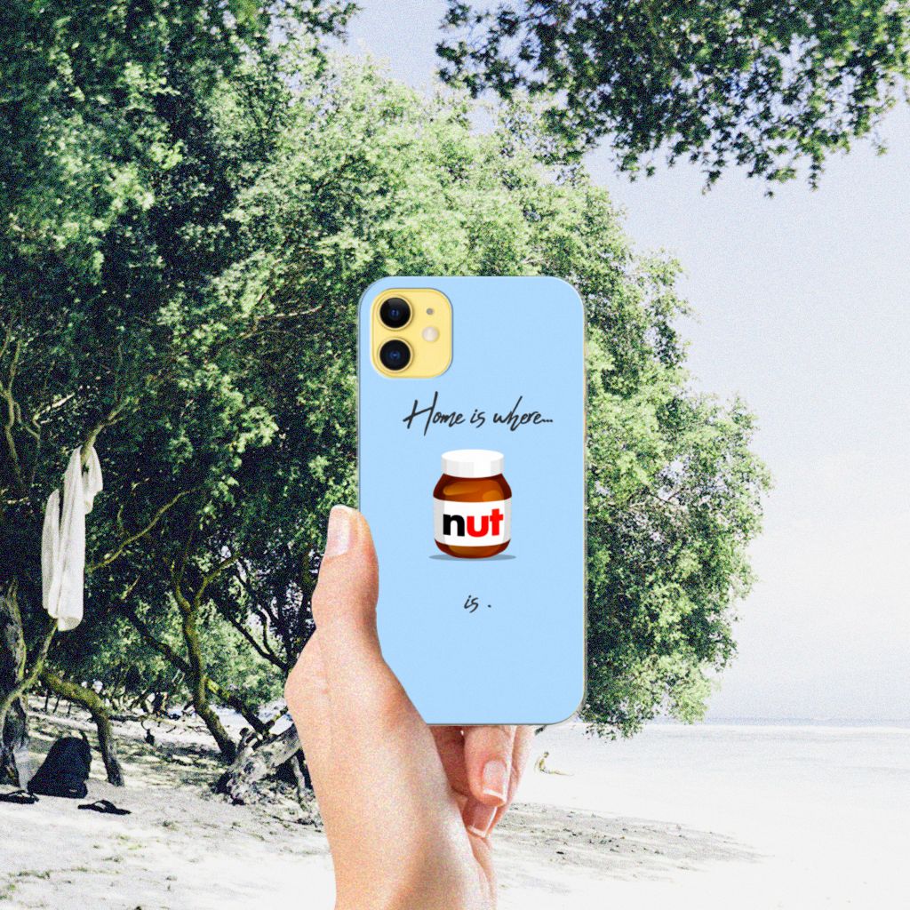 Apple iPhone 11 Siliconen Case Nut Home