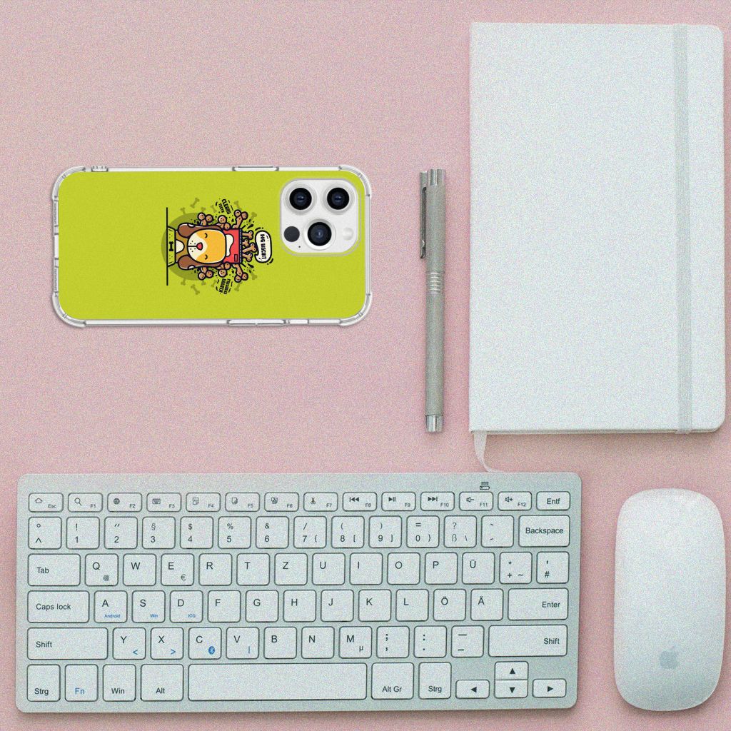 iPhone 13 Pro Max Stevig Bumper Hoesje Doggy Biscuit - B2C Telecom